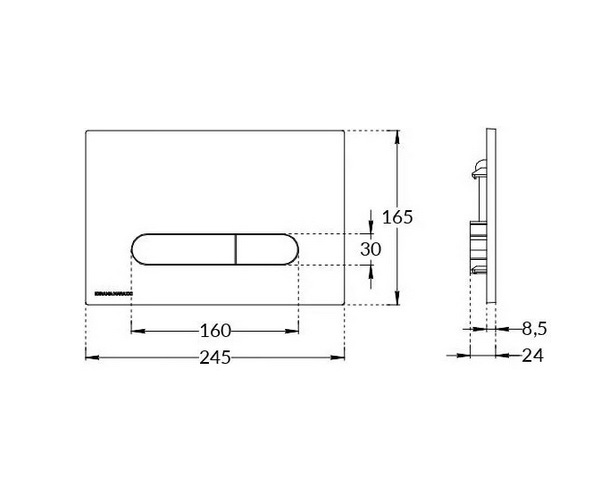 клавиша KERAMA MARAZZI PRO